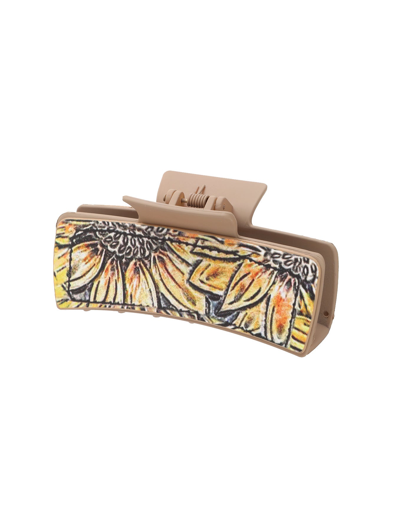 Wholesale Western Style Cactus Sunflower Leather Hair Clips